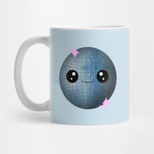 Kawaii Disco Ball in Blue Mug